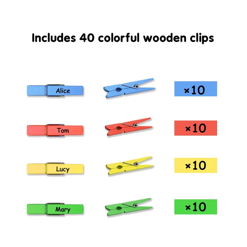 ZKOO Behavior Clip Chart for Classroom Management - Track and Reward Good Behavior for School  Office Preschool  Child Care or Homeschool - Image 4